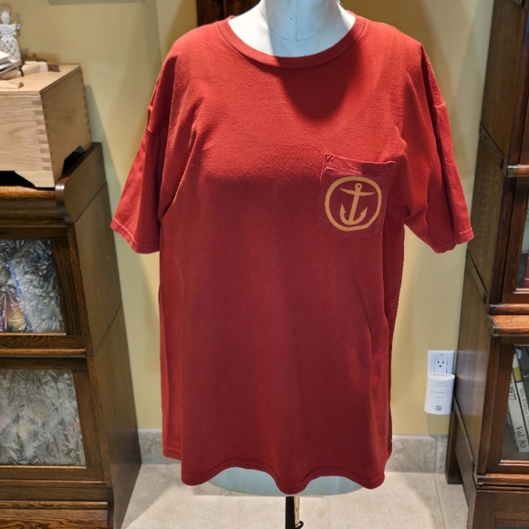 CAPTAIN FIN CO. | Patch Logo | Tees |T-Shirt | Short-Sleeve | Orange | Large - Picture 3 of 13